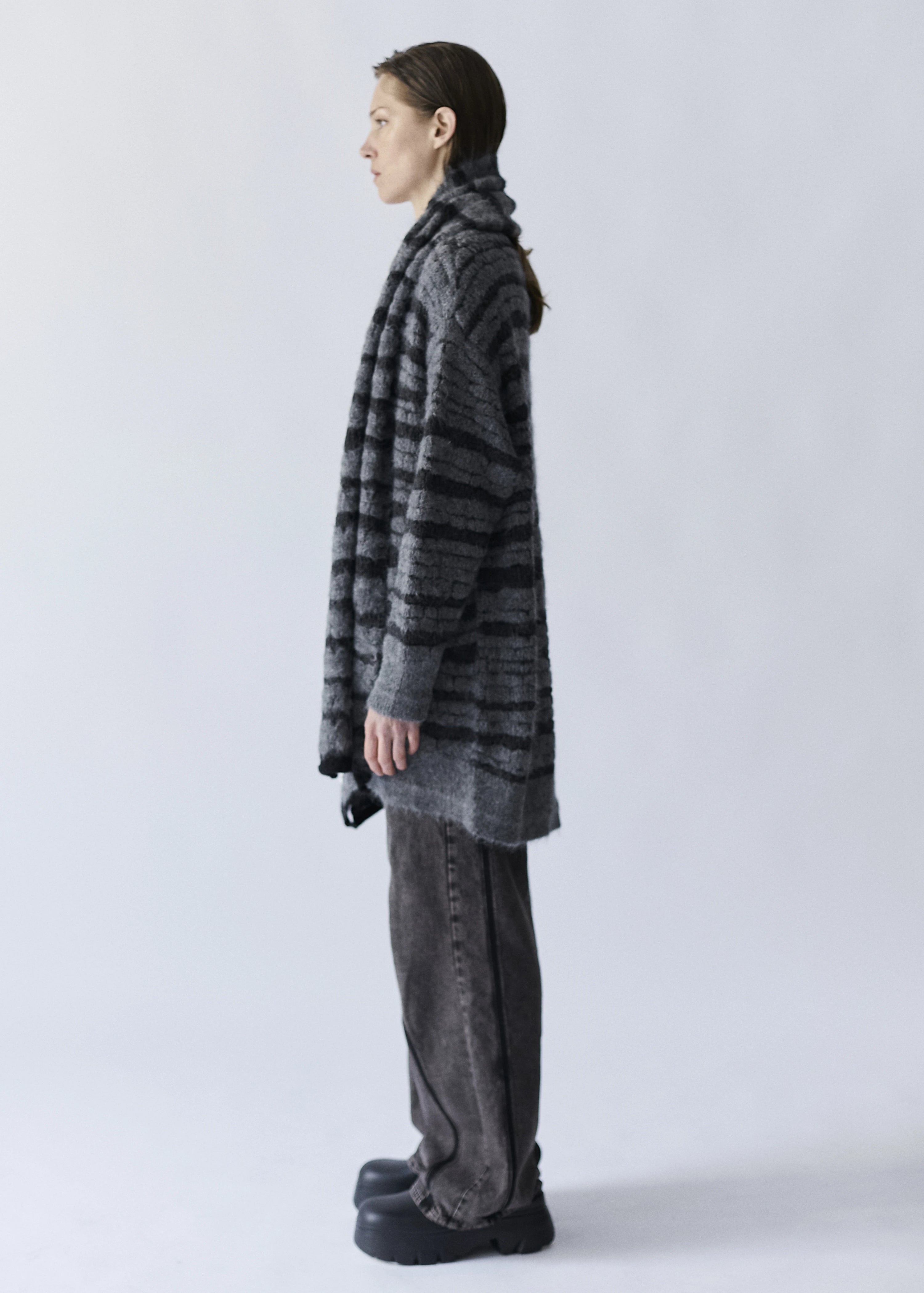 Cloudflow Scarf Charcoal Melange